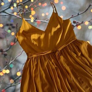 Gorgeous Floor Length chiffon and Satin ModCloth Formal Dress